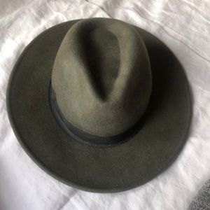 H&M Dark Green Felt Hat